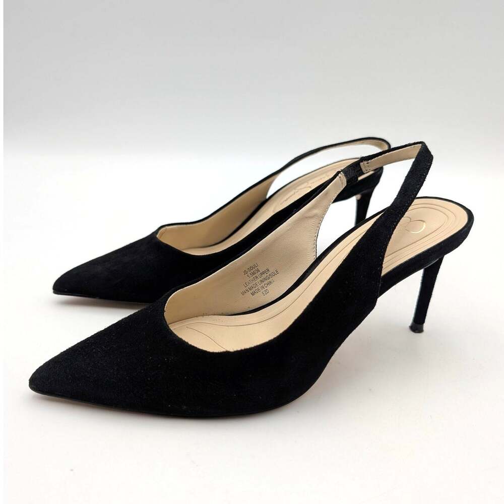Jessica Simpson Souli Slingback Pointed Toe Pump Women's Black Size US5.5M EU36